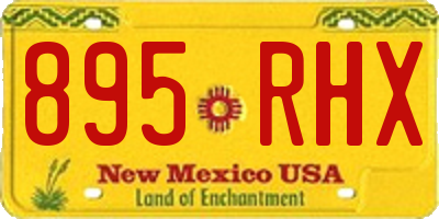 NM license plate 895RHX