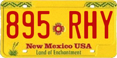 NM license plate 895RHY