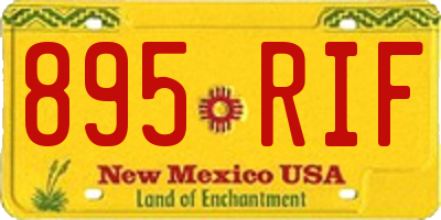 NM license plate 895RIF