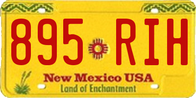 NM license plate 895RIH