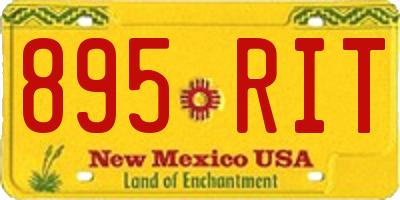NM license plate 895RIT