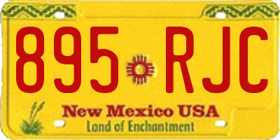 NM license plate 895RJC