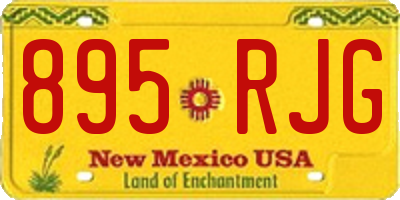 NM license plate 895RJG
