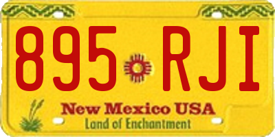 NM license plate 895RJI