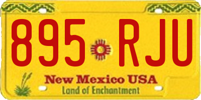 NM license plate 895RJU