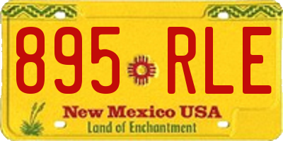 NM license plate 895RLE