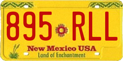 NM license plate 895RLL
