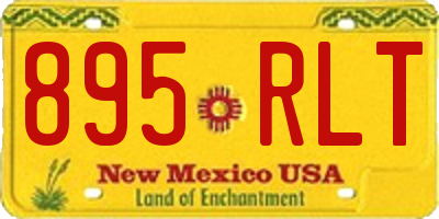 NM license plate 895RLT