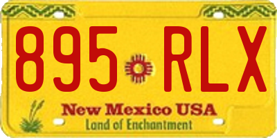 NM license plate 895RLX