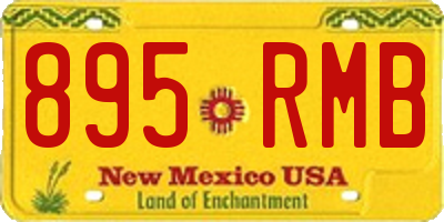 NM license plate 895RMB