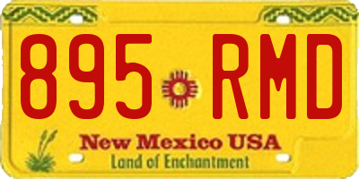 NM license plate 895RMD