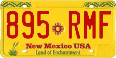 NM license plate 895RMF