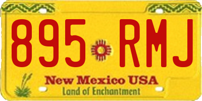 NM license plate 895RMJ