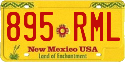 NM license plate 895RML