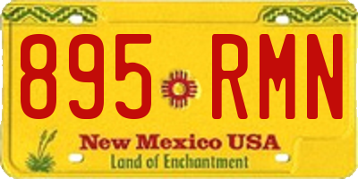 NM license plate 895RMN