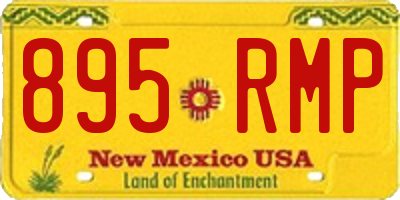 NM license plate 895RMP