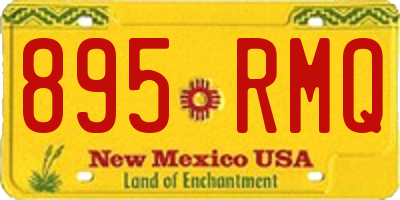 NM license plate 895RMQ