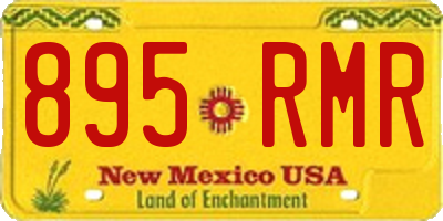 NM license plate 895RMR