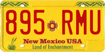 NM license plate 895RMU