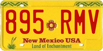 NM license plate 895RMV