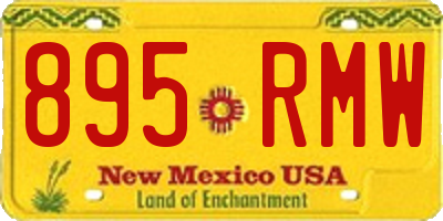NM license plate 895RMW