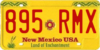 NM license plate 895RMX