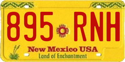 NM license plate 895RNH