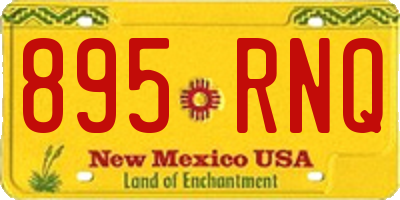NM license plate 895RNQ