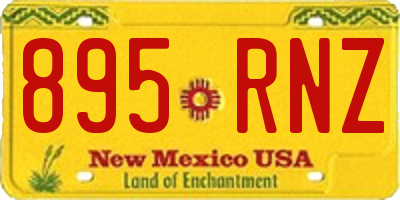NM license plate 895RNZ