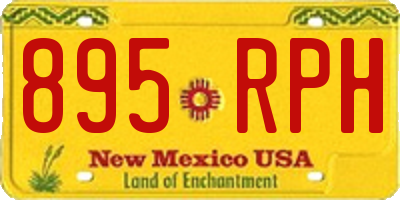 NM license plate 895RPH