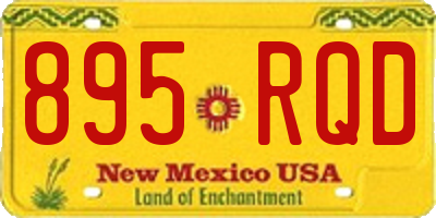 NM license plate 895RQD