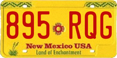 NM license plate 895RQG