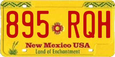 NM license plate 895RQH