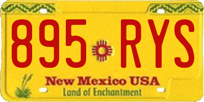 NM license plate 895RYS