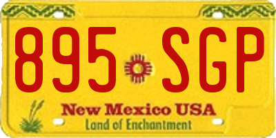 NM license plate 895SGP