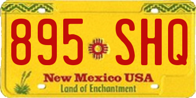 NM license plate 895SHQ