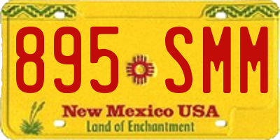 NM license plate 895SMM