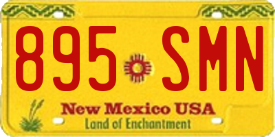 NM license plate 895SMN