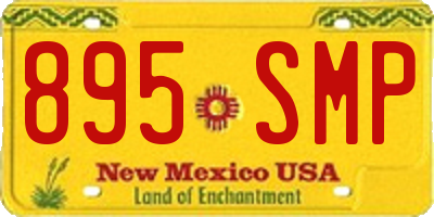NM license plate 895SMP