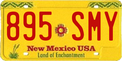 NM license plate 895SMY