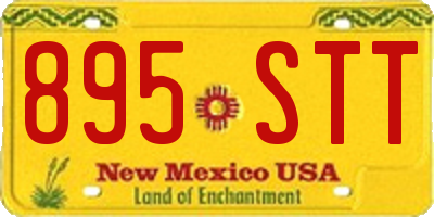 NM license plate 895STT