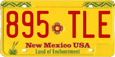 NM license plate 895TLE