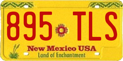 NM license plate 895TLS