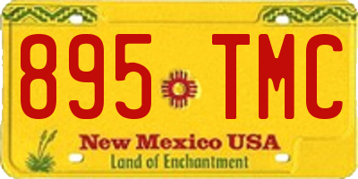 NM license plate 895TMC