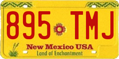 NM license plate 895TMJ