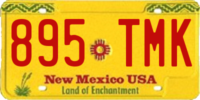 NM license plate 895TMK