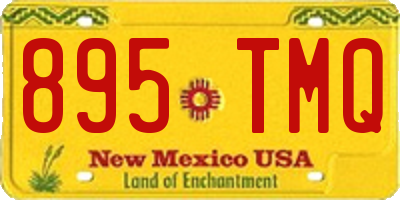 NM license plate 895TMQ