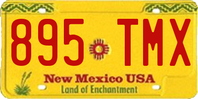 NM license plate 895TMX