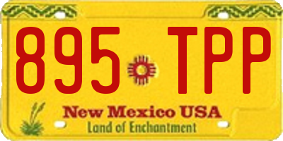 NM license plate 895TPP