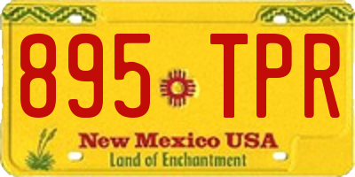 NM license plate 895TPR